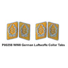 1:6 Scale German WWII Luftwaffe Collar Tabs